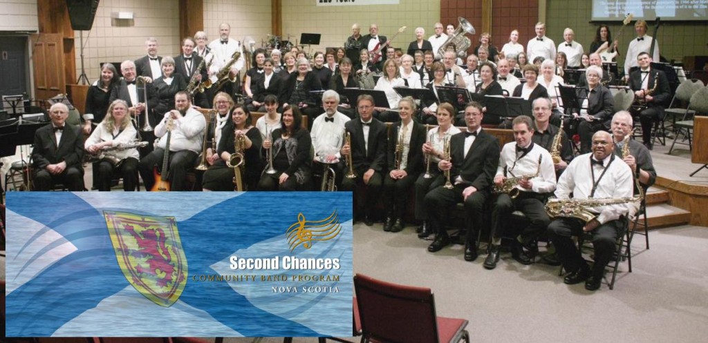 Second Chances Community Band NS - group shot w logo