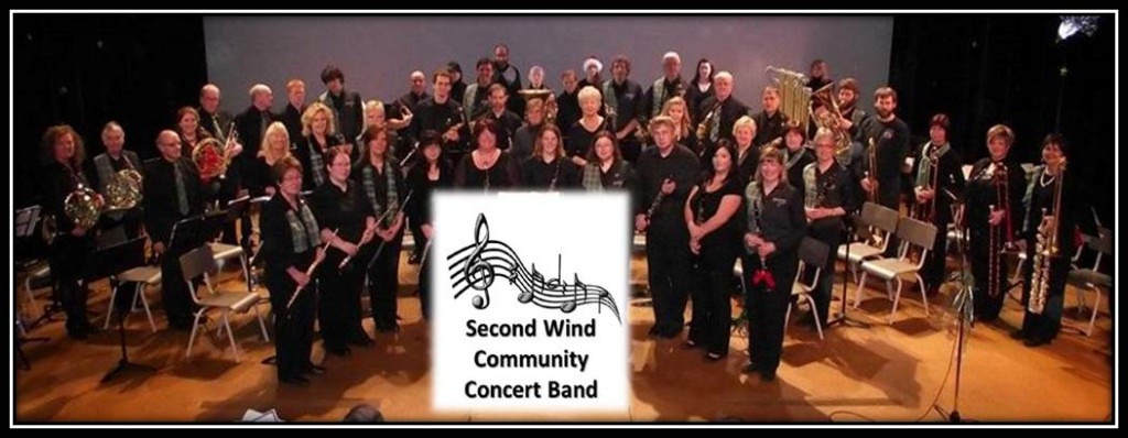 Second Wind Community Band - group shot w logo